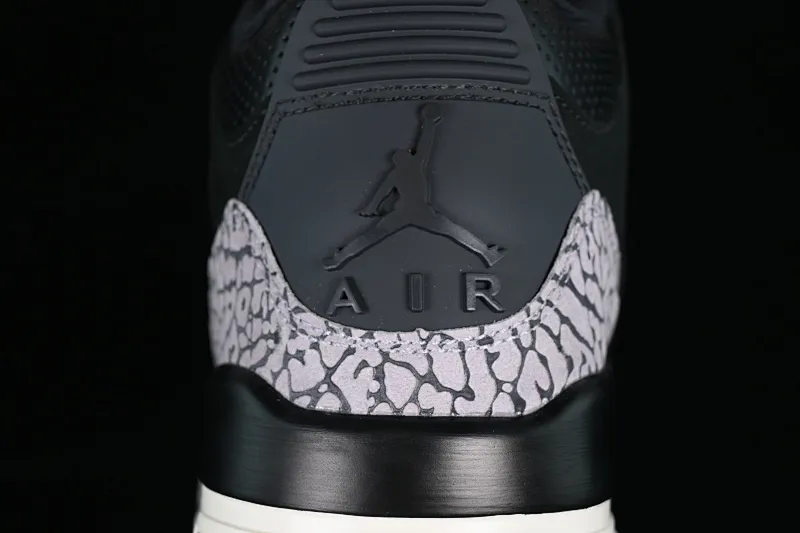 All categories Air Jordan Jordan series basketball shoes Air Jordan 3 L version Air Jordan 3 Retro "Off Noir" AJ3 Joe 3 old black cement CK9246-001